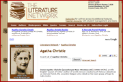 Literature Network webpage on Agatha Christie