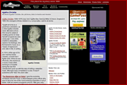 MysteryNet webpage on Agatha Chrisite